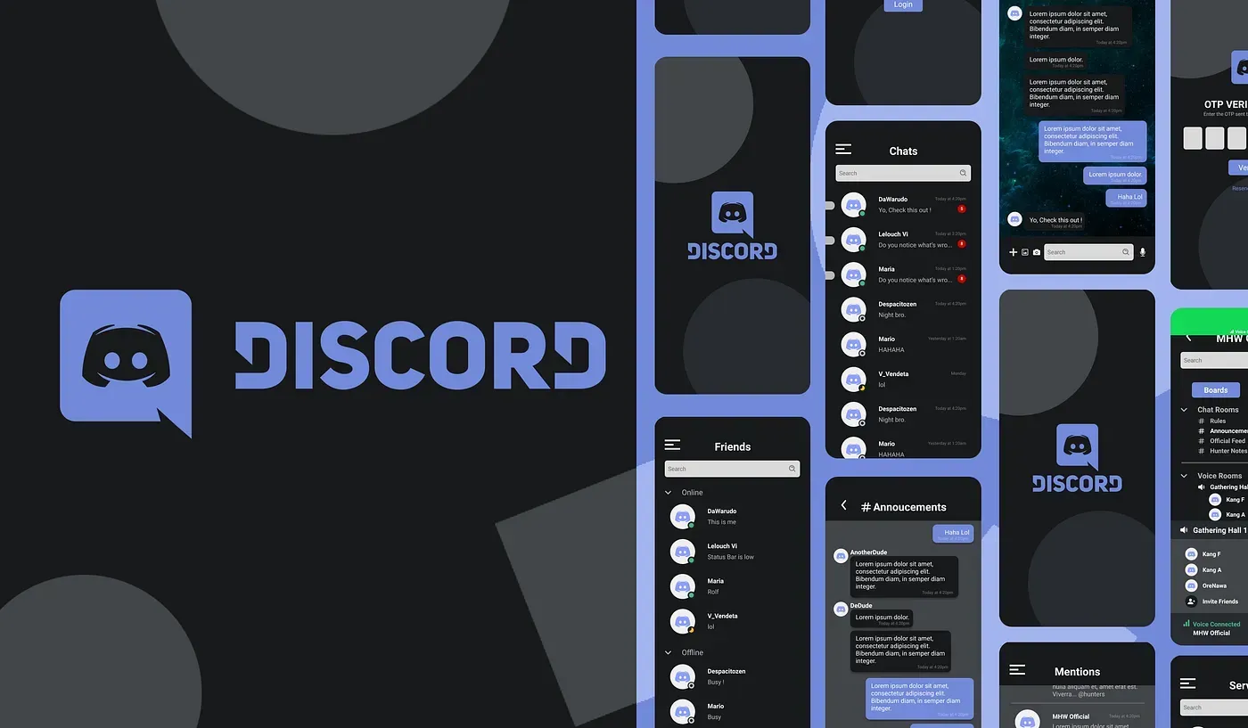 UI/UX Case Study - Revamping Discord Mobile Flow and Design 